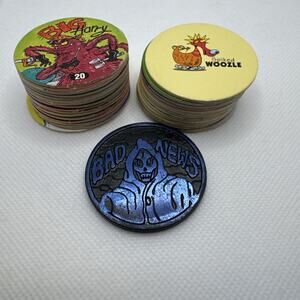 Misc Vintage POG Milkcaps Lot of 31 + 1 Slammer: Slammer Jammer & Stack N’ Smack